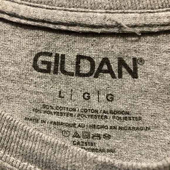 Men's Gray T-Shirt with American Flag and Faith Design - Picture 5 of 5